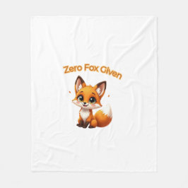 Cute Cartoon Fox – Adorable Kawaii Style Fleecefilt