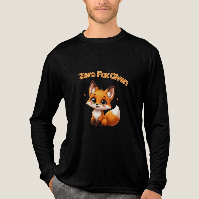 Cute Cartoon Fox – Adorable Kawaii Style T Shirt (Framsida)