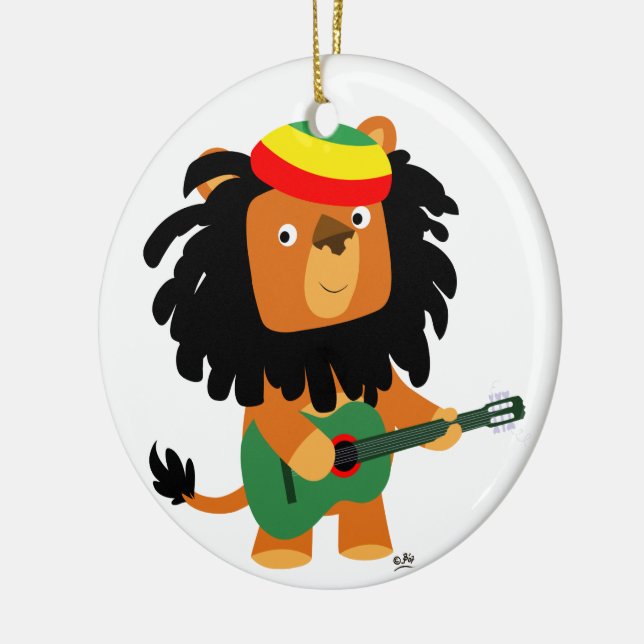 Cute Cartoon Lion of Zion Ornament (Vänster)