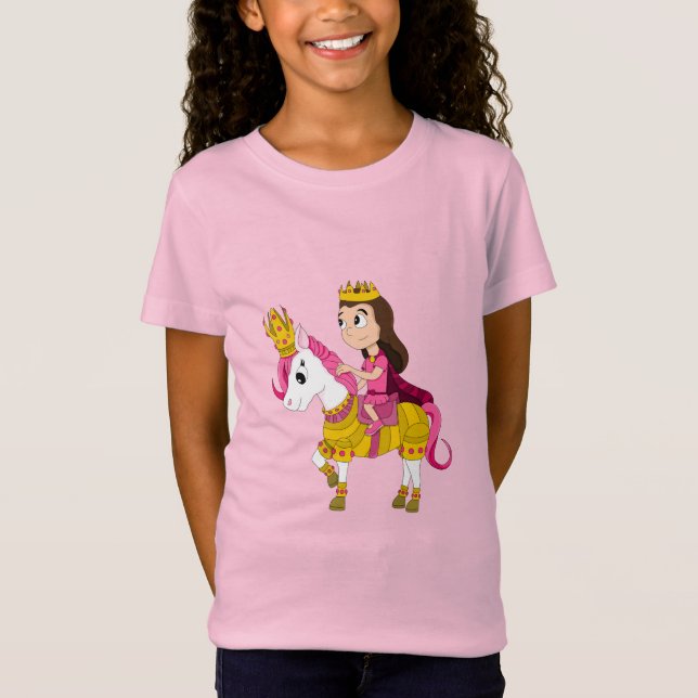 Cute cartoon princess t shirt (Framsida)