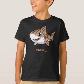 Cute Cartoon Tiger Shark Baby Bodysuit T Shirt