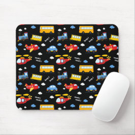 Cute Cartoon Vehicles Pattern  Musmatta