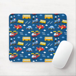 Cute Cartoon Vehicles Pattern  Musmatta