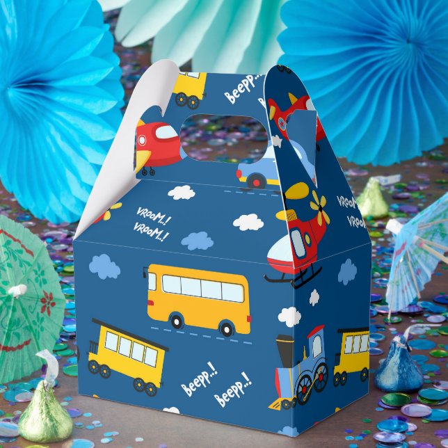 Cute Cartoon Vehicles Pattern  Presentaskar (Part)