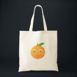Cute Cartoon Vintage Orange Drawing Tygkasse<br><div class="desc">A cartoon style orange with vintage effect applied to the image. Custom tote bags.
Gift idea for adults and kids.</div>
