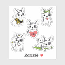 Cute Cartoonish Fransk Bulldog