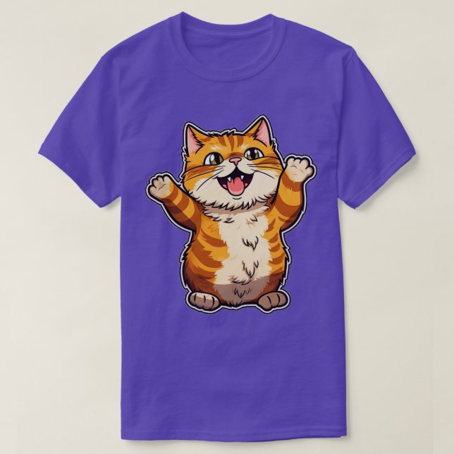 Cute Cat 12 T Shirt (Design framsida)