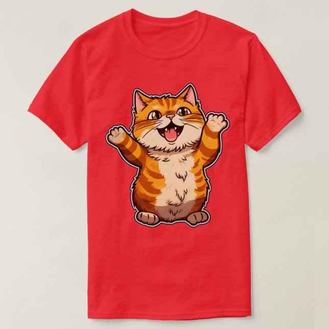Cute Cat 12 T Shirt (Design framsida)