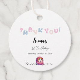 Cute Cat 1:a födelsedag Gåvor Etiketter