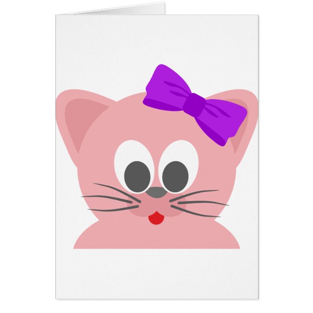 Cute Cat 3 Hälsningskort (Framsidan)