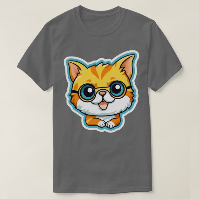 Cute Cat 41 T Shirt (Design framsida)