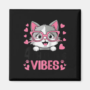 Cute Cat 4:e Vibes-kontor Klass för flickor 1:a da Magnet