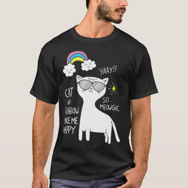 Cute cat 8 t shirt (Framsida)