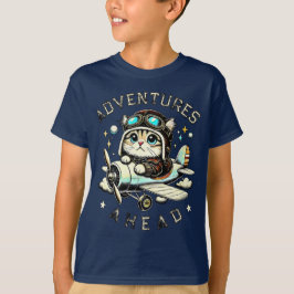 Cute Cat Adventure – For little dreamers T Shirt