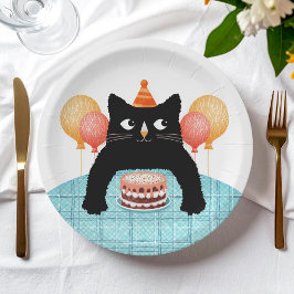 Cute cat and födelsedagskalas Purrfect Party
