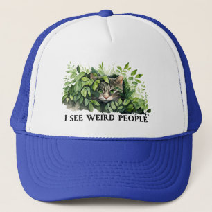 Cute Cat and Konstig People Citte Keps