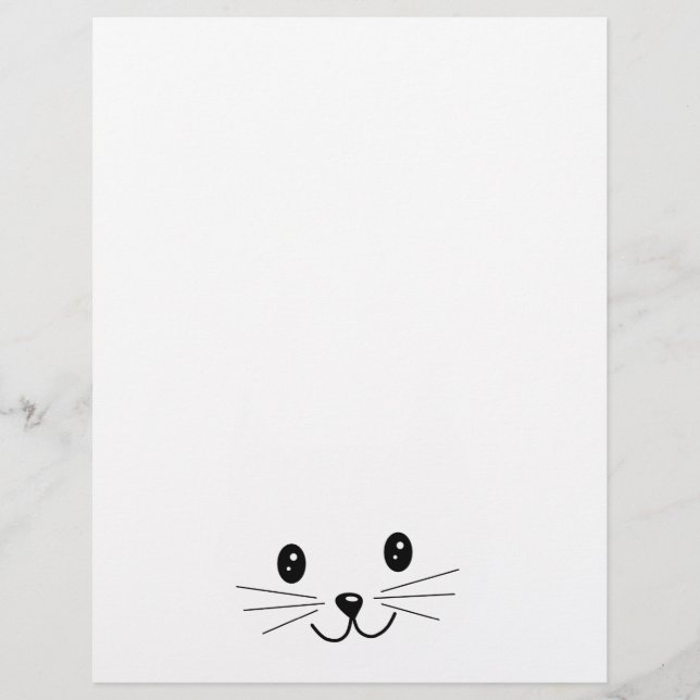 Cute Cat Ansikte. (Framsida)