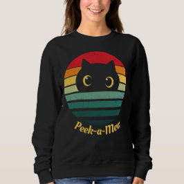 Cute Cat Ansikte Peek a Mew T Shirt