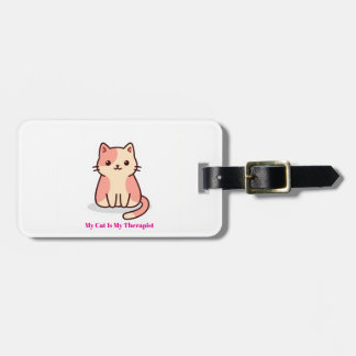 Cute Cat Art Luggage Tags Bagagebricka