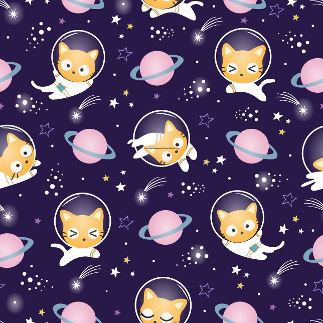 Cute Cat Astronaut Kudde (Skapare uppladdad)