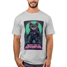 Cute Cat Astronaut T-Shirt - Redot Äventyr