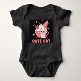 Cute Cat Baby Bodykostym T Shirt