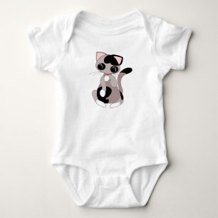 Cute Cat Baby Bodykostym Tee Shirt