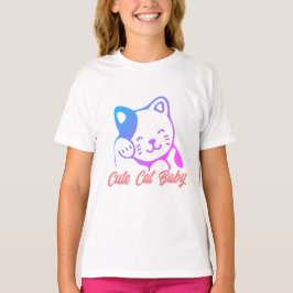 Cute Cat Baby T Shirt