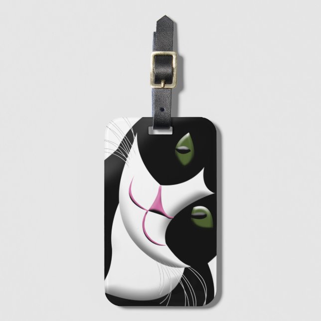 Cute Cat Bagagebricka (Framsida vertikal)