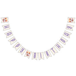 Cute Cat Boba Grattis på födelsedagen Vimplar