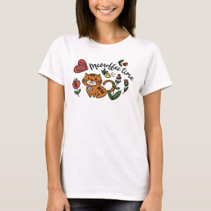 Cute Cat Coffee Älskare T-Shirt