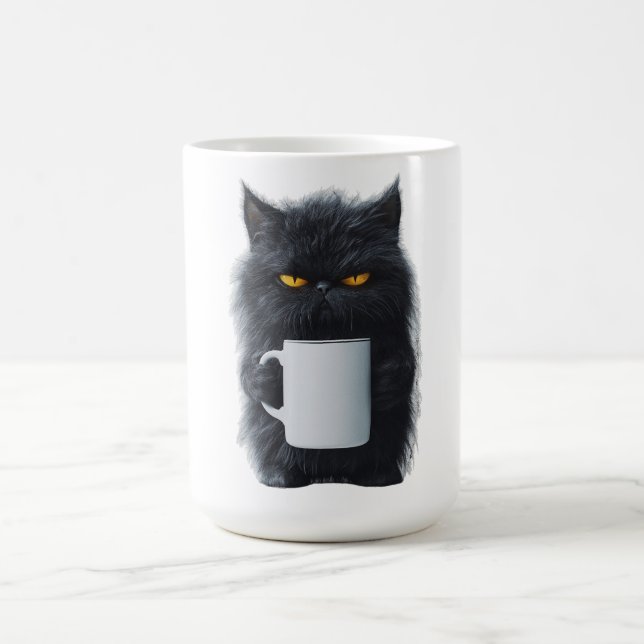 Cute Cat Coffee Mugg - Ceramic Playout Cat L. (Center)