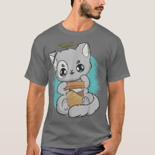 Cute Cat Coffee Yami Kawaii Chibi Anime Neko Paste T Shirt
