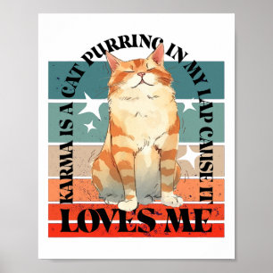 Cute Cat Comma - La Kamala Harris för talman Poster