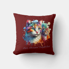 Cute Cat Cushion Kudde