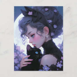 Cute Cat Dam Vykort
