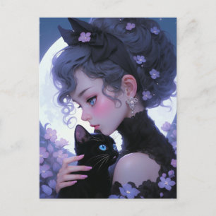 Cute Cat Dam Vykort