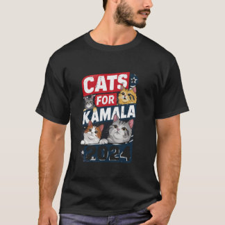 Cute Cat Design for Kamala Cat Chilless Dam Gi T Shirt