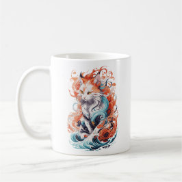 Cute Cat-design i Neo Traditional Stil Kaffemugg