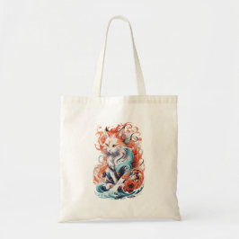 Cute Cat-design i Neo Traditional Stil Tygkasse