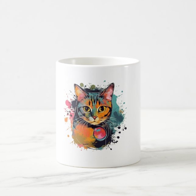 cute cat design  kaffemugg (Center)