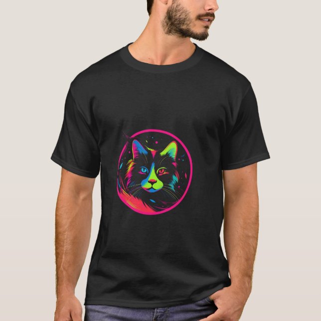 cute cat design  t shirt (Framsida)