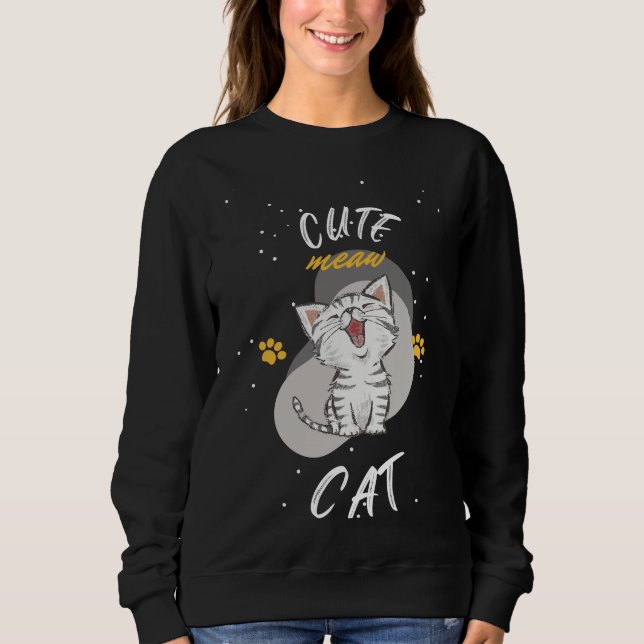 Cute CAT-design T Shirt (Framsida)