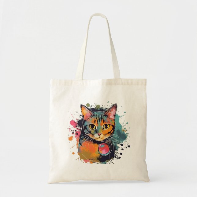 cute cat design  tygkasse (Framsidan)