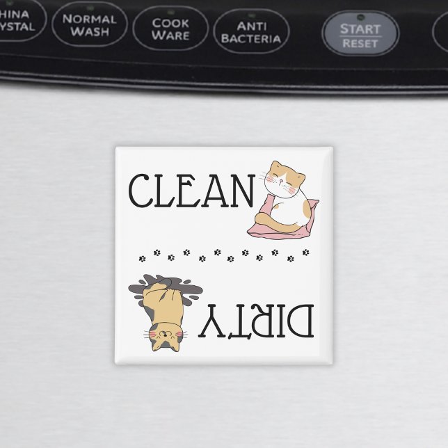 Cute Cat Dishwasher Magnet (Skapare uppladdad)