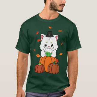 Cute Cat Falling-Löv hösten148 T Shirt