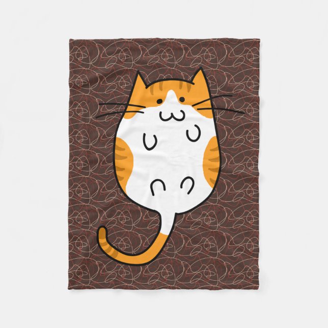 Cute Cat Fleecefilt (Framsidan)