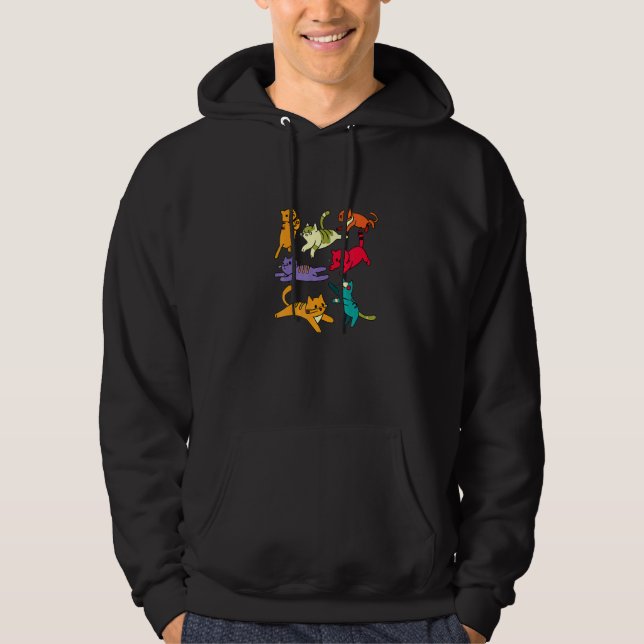 Cute  Cat For Boys And Girls Ee Hoodie (Framsida)
