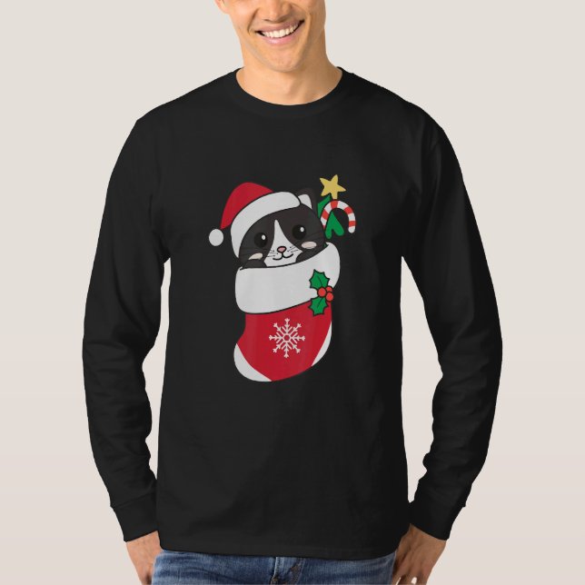 Cute Cat For Christmas Cat 4 T Shirt (Framsida)