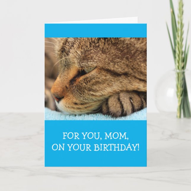 Cute Cat ’For Mamma’ Birday Kort (Framsida)